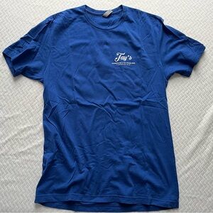 RAY’S BAR NYC t-shirt TAYLOR SWIFT 2023 Large blue MIDNIGHTS Eras Tour ThursTays